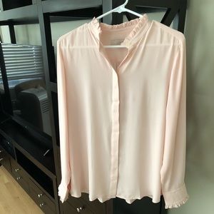 Plush pink blouse!!